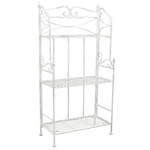 Scaffale 3 piani stile provenzale verniciato in Acciaio cm 61x32x117 - DERREN