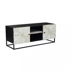 Porta tv per soggiorno Industrial in Legno,Metallo cm 140x46x56 - WILFORD