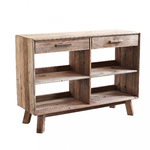 Credenza con 2 cassetti in Pino riciclato cm 117,8x40x85 - PINE