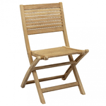 Sedia da Giardino Pieghevole in Legno,Teak cm 42x51x85 - THOR