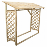 Legnaia da Giardino in Legno cm 180x66x177 - STAN