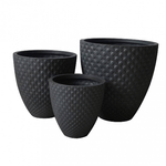 Set di vasi in Fibra sintetica cm 50x50x50 - JETHRO