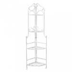 Scaffale 4 piani stile provenzale verniciato in Acciaio cm 49x35x154 - REGGY