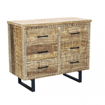 Cassettiera con sei cassetti in Legno,Metallo cm 100x45x83 - TERRANCE