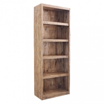 Libreria con 6 ripiani in Pino riciclato cm 90x45x240 - PINE