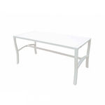 Tavolino da Giardino in Acciaio,Acciaio cm 92x45x45 - BRENT