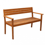 Panchina da Giardino 2 posti in Acacia cm 135x59x85 - HENDERSON