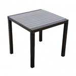 Tavolo da Giardino con Rattan Sintetico cm 80x80 - CORBIN