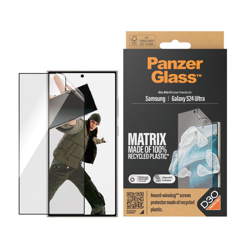 Pellicola-salvaschermo-PanzerGlass-MATRIX-con-D3O-per-Samsung-Galaxy-S24-Ultra