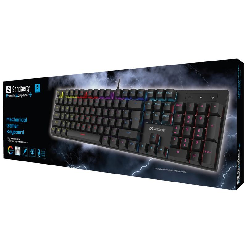 Sandberg-640-30-tastiera-USB-QWERTY-Inglese-britannico-Nero--Mechanical-Gamer-Keyboard-UK---Mechanical-Gamer-Keyboard-UK