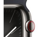 Apple-Watch-Series-9-GPS---Cellular-Cassa-45m-in-Acciaio-inossidabile-Grafite-con-Cinturino-Sport-Band-Mezzanotte---M-L