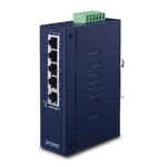 PLANET ISW-501T switch di rete Non gestito L2 Fast Ethernet 10/100 Blu (IP30 Slim Type 5-P Industrial - Fast Ethernet Sw