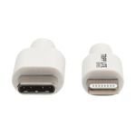 Tripp-Lite-M102-003-WH-cavo-Lightning-09-m-Bianco--USB-C-Type-C-Sync---Charge-Cable-with-Lightning-Connector---M-M-USB-2