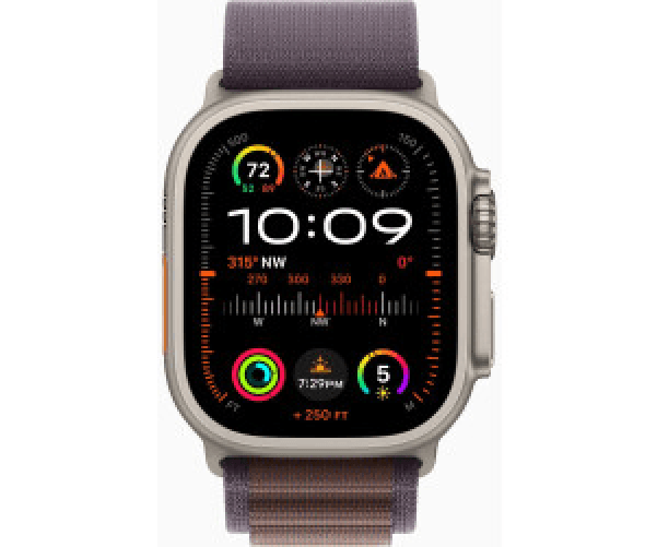 Apple-Watch-Ultra-2-GPS---Cellular-Cassa-49m-in-Titanio-con-Indigo-Alpine-Loop---Medium