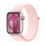 Apple Watch Series 9 GPS + Cellular Cassa 45mm in Alluminio Rosa con Cinturino Sport Loop Rosa Confetto