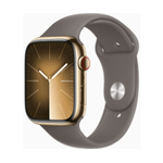 Apple Watch Series 9 GPS + Cellular Cassa 45mm in Acciaio inossidabile Oro con Cinturino Sport Creta - M/L