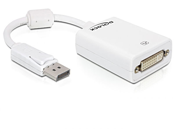 Delock-Displayport-to-DVI-Adapter---DisplayPort-Adapter---20-poliger-DisplayPort--M----DVI-I--W----12.5-cm---DisplayPort