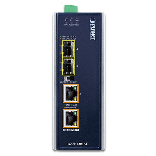 PLANET-IGUP-2205AT-convertitore-multimediale-di-rete-1000-Mbit-s-Modalit--multipla-Modalit--singola-Blu--Industrial-2-Po