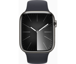 Apple-Watch-Series-9-GPS---Cellular-Cassa-41m-in-Acciaio-inossidabile-Grafite-con-Cinturino-Sport-Band-Mezzanotte---S-M