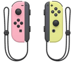 Nintendo-Switch---Set-da-due-Joy-Con-Rosa-Pastello-Giallo-pastello