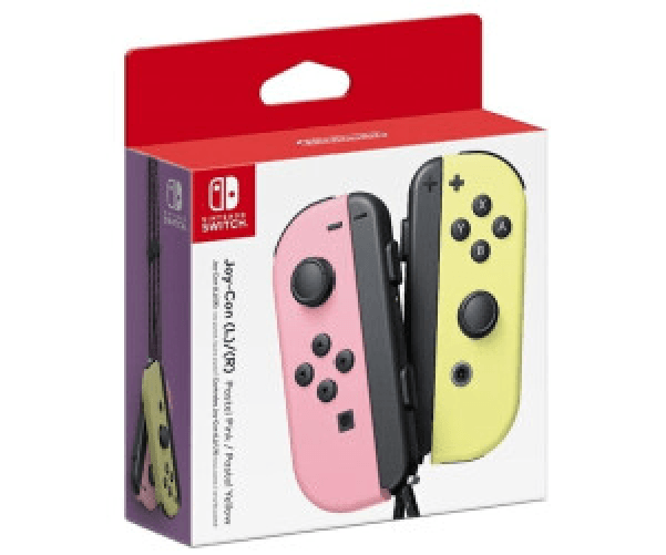 Nintendo-Switch---Set-da-due-Joy-Con-Rosa-Pastello-Giallo-pastello