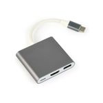 Cablexpert Gembird A-CM-HDMIF-02-SG adattatore grafico USB 3840 x 2160 Pixel Grigio