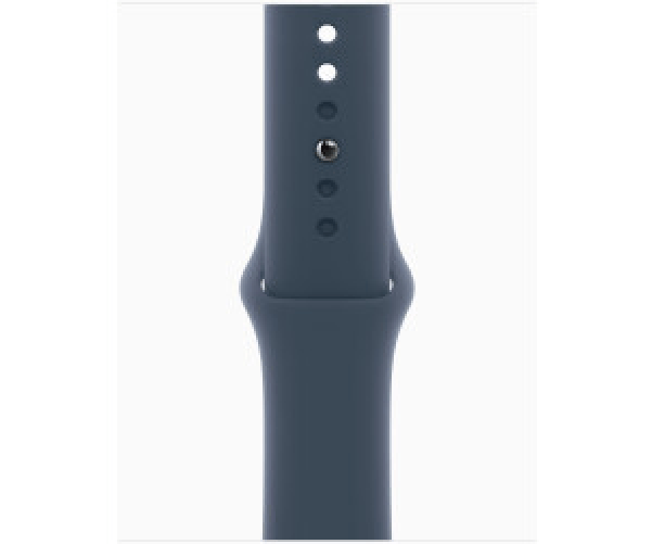 Apple-Watch-Series-9-GPS---Cellular-Cassa-41mm-in-Alluminio-Argento-con-Cinturino-Sport-Blu-Tempesta---S-M