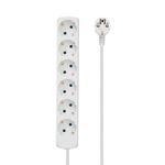 Microconnect-GRU00615W-prolunghe-e-multiple-15-m-6-presae-AC--6-way-Schuko-power-Socket-1.5m---without-On-Off-switch-Whi