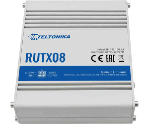 Teltonika-RUTX08-router-cablato-Gigabit-Ethernet-Stainless-steel