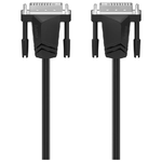 Hama Cavo monitor DVI-D M/DVI-D M, Single Link (18+1 pin), 1,5 metri, WQHD 1440p, ferrite, grigio