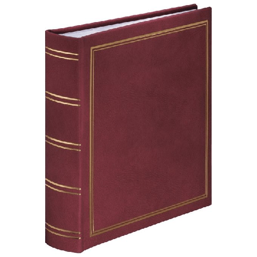 Hama-London-album-fotografico-e-portalistino-Rosso-100-fogli-10-x-15-Rilegatura-all-inglese