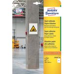 Avery Zweckform Avery L7876-20 etichetta autoadesiva Rettangolo con angoli arrotondati Permanente Bianco 80 pz