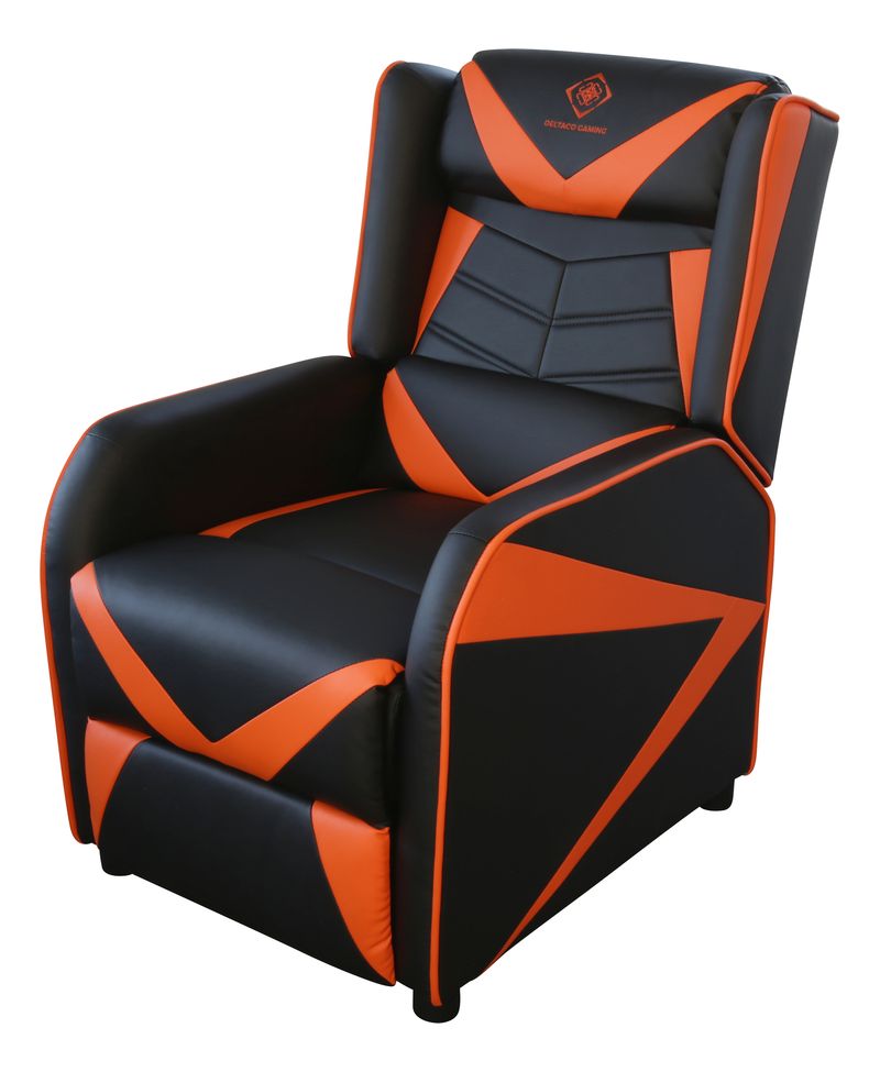 Sedia-da-gaming-Deltaco-GAM-087-DC420-pelle-artificiale-arancione-nero