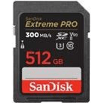 SanDisk Extreme PRO 512 GB SDXC UHS-II Classe 10 (SanDisk Extreme Pro - Scheda di memoria flash - 512 GB - Video Class V