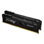 Kingston Technology FURY 64GB 2666MT/s DDR4 CL16 DIMM Kit da 2 Beast Black (Kingston FURY Beast - DDR4 - kit - 64 GB 2 x