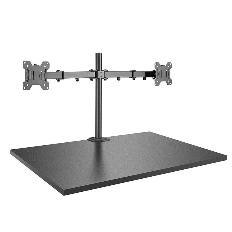 Lindy-40658-supporto-da-tavolo-per-Tv-a-schermo-piatto-711-cm-28-Nero-Scrivania--DUAL-DISPLAY-BRACKET-W-POLE---AND-DESK-