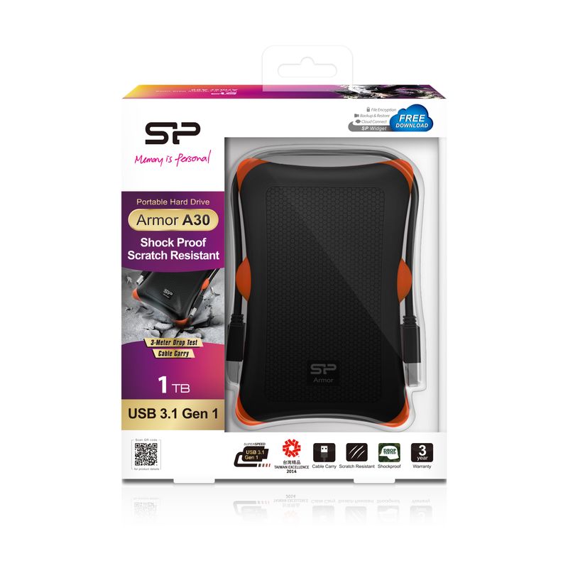 Silicon-Power-Armor-A30-disco-rigido-esterno-1000-GB-Nero