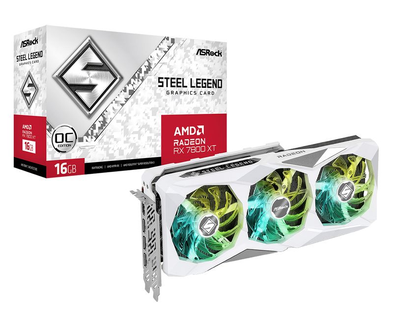 Asrock-Radeon-RX-7800-XT-Steel-Legend-OC-AMD-16-GB-GDDR6