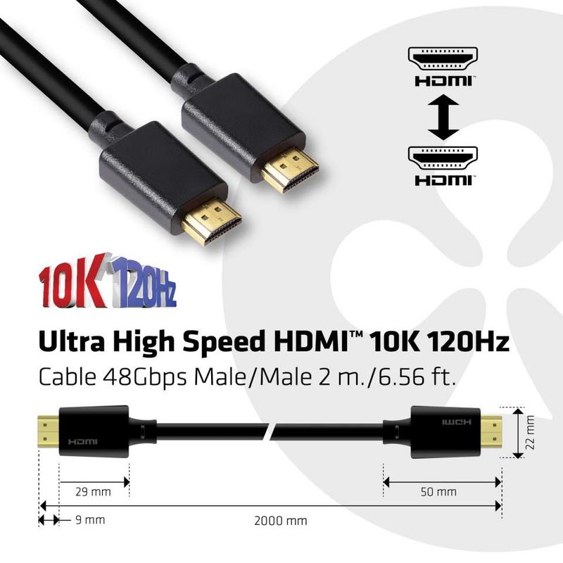 CLUB3D-Ultra-High-Speed-HDMI-4K120Hz-8K60Hz-Certified-Cable-48Gbps-M-M-2-m---6.56-ft