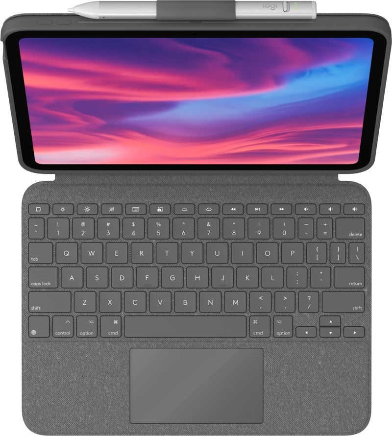 Logitech-Combo-Touch-Grigio-Smart-Connector-QWERTY-Inglese-UK--Combo-Touch-For-iPad-10th-Gen----Versione-UK