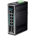 Trendnet TI-PG1284i Gestito L2+ Gigabit Ethernet (10/100/1000) Supporto Power over Ethernet (PoE) Nero