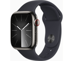 Apple-Watch-Series-9-GPS---Cellular-Cassa-41m-in-Acciaio-inossidabile-Grafite-con-Cinturino-Sport-Band-Mezzanotte---M-L