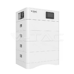 V-TAC Kit 4 Moduli di Accumulo Impilabili Alta Tensione 20kWh LiFePO4 BMS Integrato Inclusa Base e Box