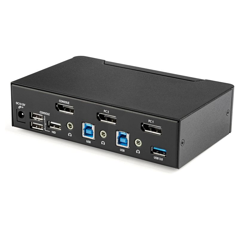 StarTech.com-Switch-KVM-DisplayPort-2-porte---4K-60Hz---Singolo-schermo---Switch-KVM-USB-UHD-DP-1.2-a-doppia-porta---Hub