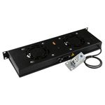 LOGON-RAF310BL-porta-accessori-Pannello-per-ventola--2-FANS-ANALOG-THERMOSTAT---RACK-MOUNT-FAN-MODULE-1U---Warranty-24M-