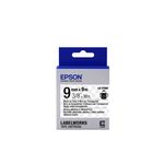 Epson Nastro fondo Trasparente per testo Nero, altamente adesivo 9/9 LK-3TBW