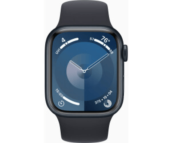 Apple-Watch-Series-9-GPS---Cellular-Cassa-41mm-in-Alluminio-Mezzanotte-con-Cinturino-Sport-Mezzanotte---S-M