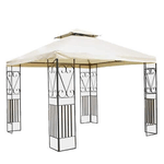 Gazebo da Giardino 3x3 in acciaio,poliestere - KALI