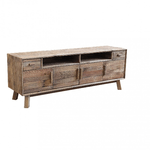 Porta tv con 2 cassetti in Pino riciclato cm 180x48x65 - PINE