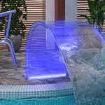 vidaXL Fontana da Piscina con LED RGB in Acrilico 50 cm